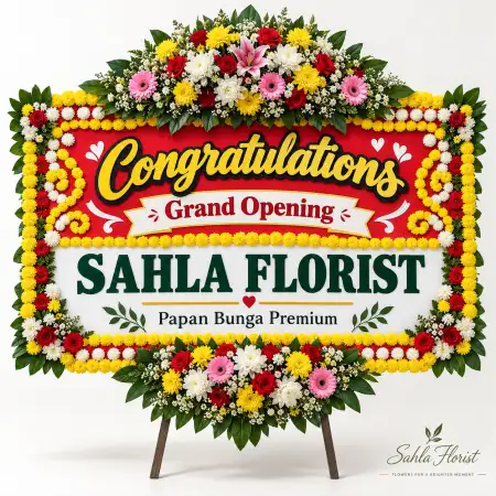 Papan Bunga Ucapan Selamat Neo Soho